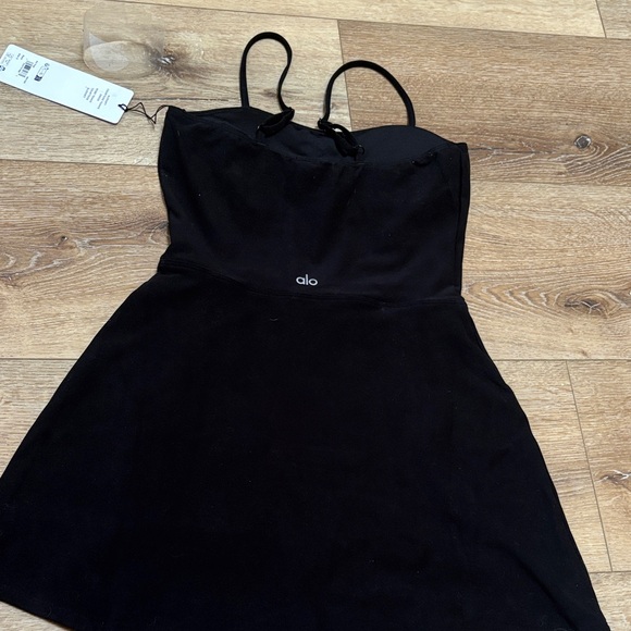 ALO Yoga Black Mini Dress - Picture 3 of 5